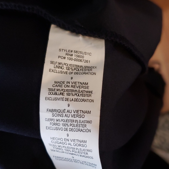 NWT navy blue lace back dress size 9 - Picture 8 of 8